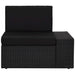 Set mobilier de grădină, 6 piese, negru, poliratan - WALTI WALTI