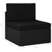 Set mobilier de grădină, 6 piese, negru, poliratan - WALTI WALTI