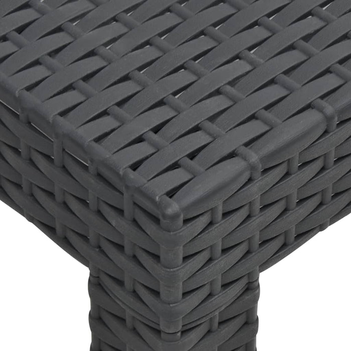 Set mobilier de grădină cu perne, 3 piese, antracit, PP ratan WALTI
