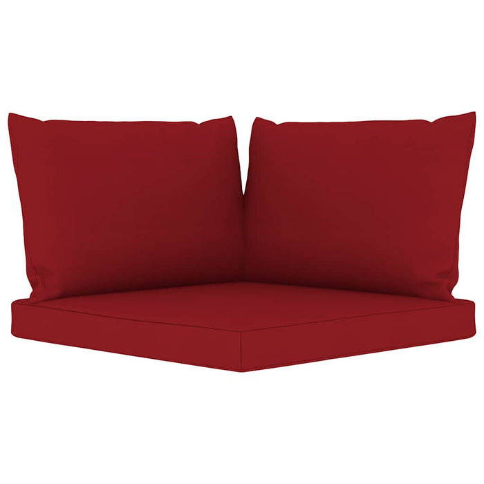Set mobilier de grădină, 10 piese, cu perne roșu vin WALTI