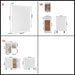 Set dulapuri de bucătărie, Lyon, 11 piese, alb, PAL - WALTI WALTI