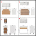 Set dulapuri de bucătărie, Lyon, 11 piese, alb, PAL - WALTI WALTI