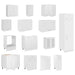 Set dulapuri de bucătărie, Lyon, 14 piese, alb, PAL - WALTI WALTI
