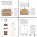 Set dulapuri de bucătărie, Lyon, 14 piese, alb, PAL - WALTI WALTI
