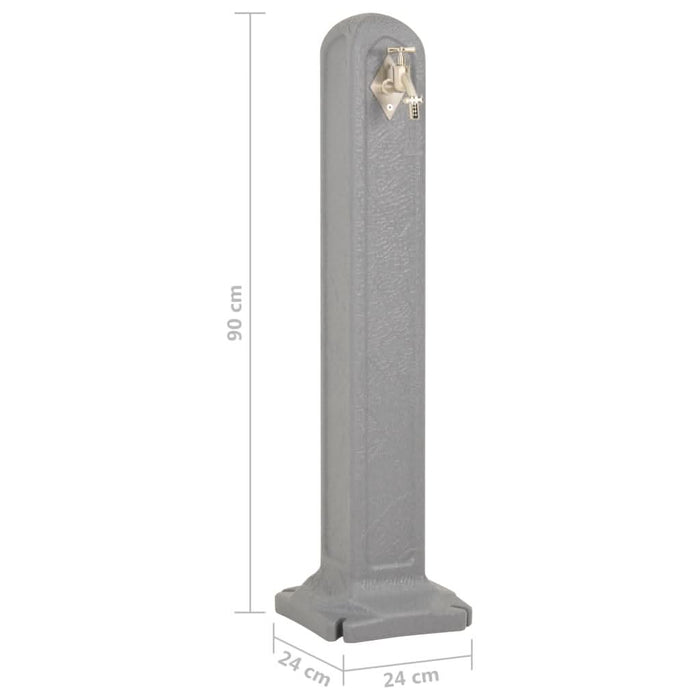 Rezervor de grădină cu robinet, aspect piatră gri deschis - WALTI WALTI
