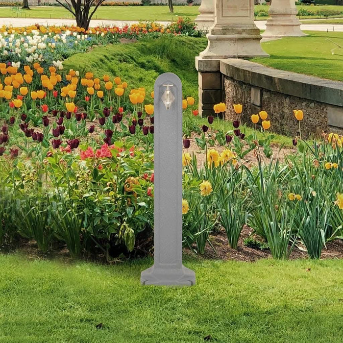 Rezervor de grădină cu robinet, aspect piatră gri deschis - WALTI WALTI