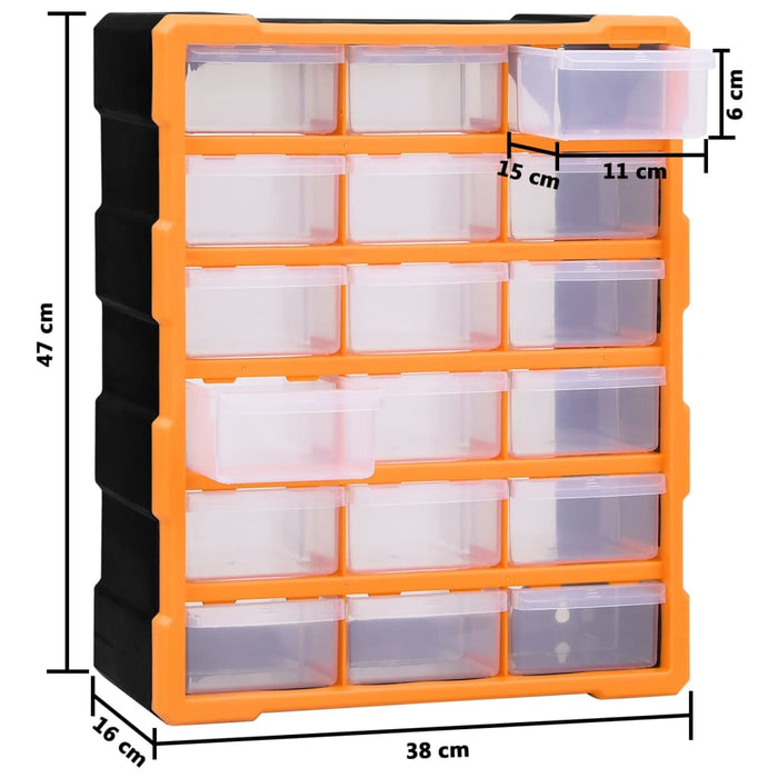 Organizator cu 18 sertare medii, 38x16x47 cm - WALTI WALTI