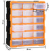 Organizator cu 18 sertare medii, 38x16x47 cm - WALTI WALTI