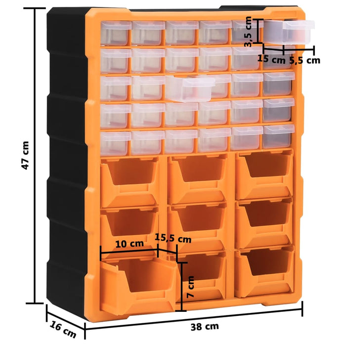 Organizator cu 39 de sertare, 38x16x47 cm - WALTI WALTI