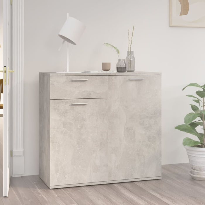 Servantă, gri beton, 80x36x75 cm, PAL - WALTI WALTI