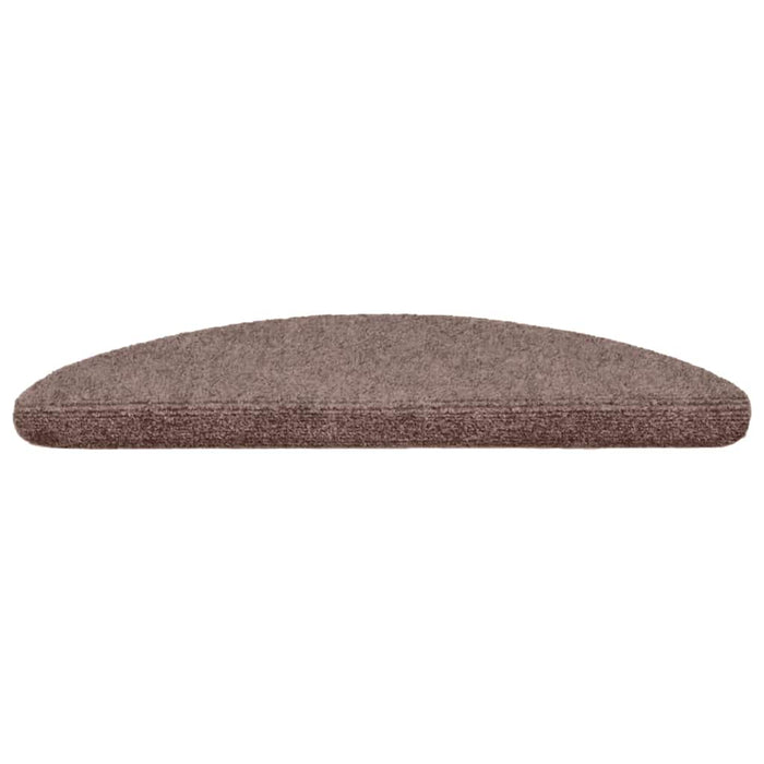 Covorașe autoadezive pentru scări, 5 buc., 56x17x3 cm, maro deschis, semirotunde WALTI