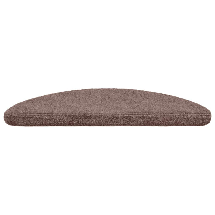 Covorașe autoadezive pentru scări, 10 buc., 56x17x3 cm, maro deschis, semirotunde WALTI