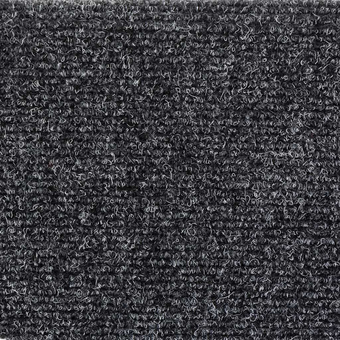 Covorașe pentru scări autoadezive, 5 buc., 56x17x3 cm, gri închis, semirotunde WALTI