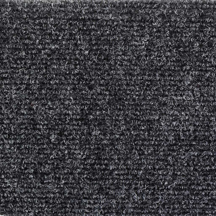 Covorașe pentru scări autoadezive, 10 buc., 56x17x3 cm, gri închis, semirotunde WALTI