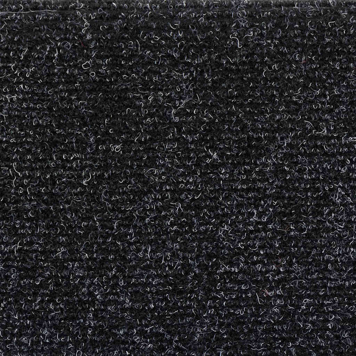 Covorașe autoadezive pentru scări, 5 buc., 56x17x3 cm, negre, semirotunde WALTI