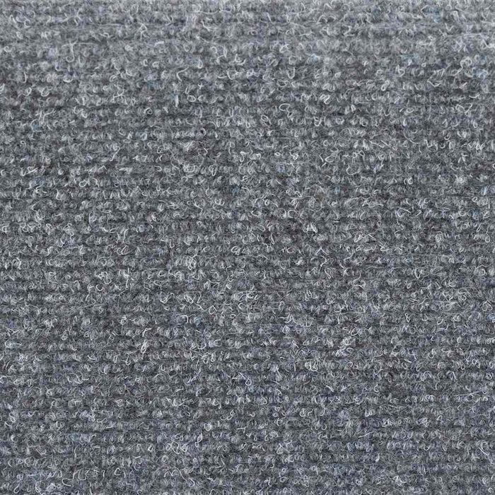 Covorașe pentru scări autoadezive, 10 buc., 56x17x3 cm, gri deschis, semirotunde WALTI