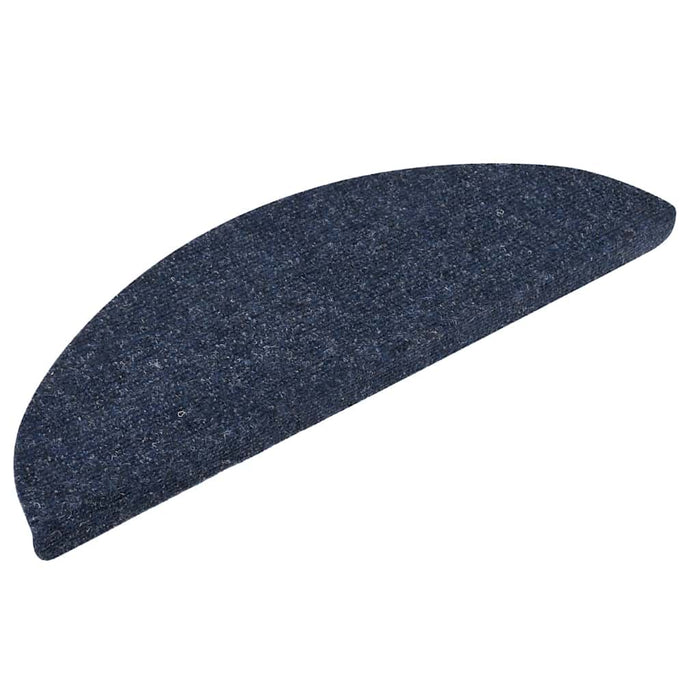 Covorașe autoadezive pentru scări, 10 buc., 56x17x3 cm, semirotunde, albastre WALTI