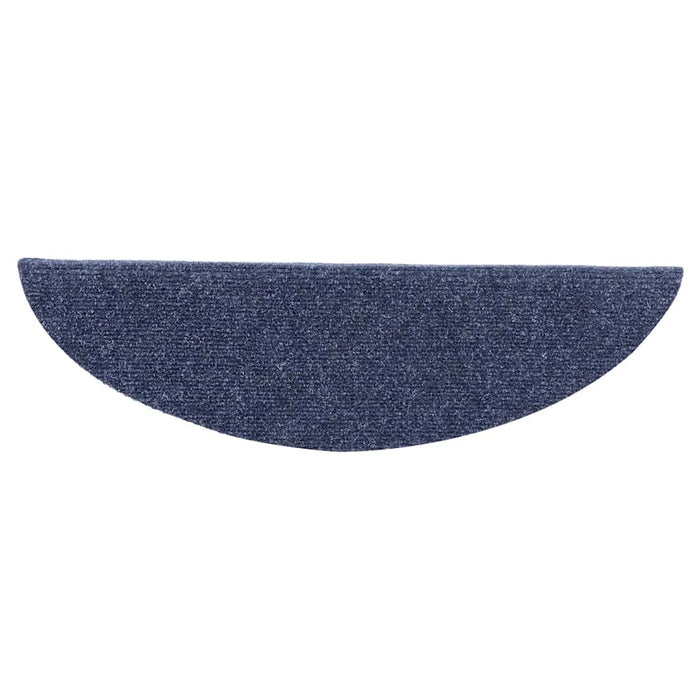 Covorașe autoadezive pentru scări, 10 buc., 56x17x3 cm, semirotunde, albastre WALTI