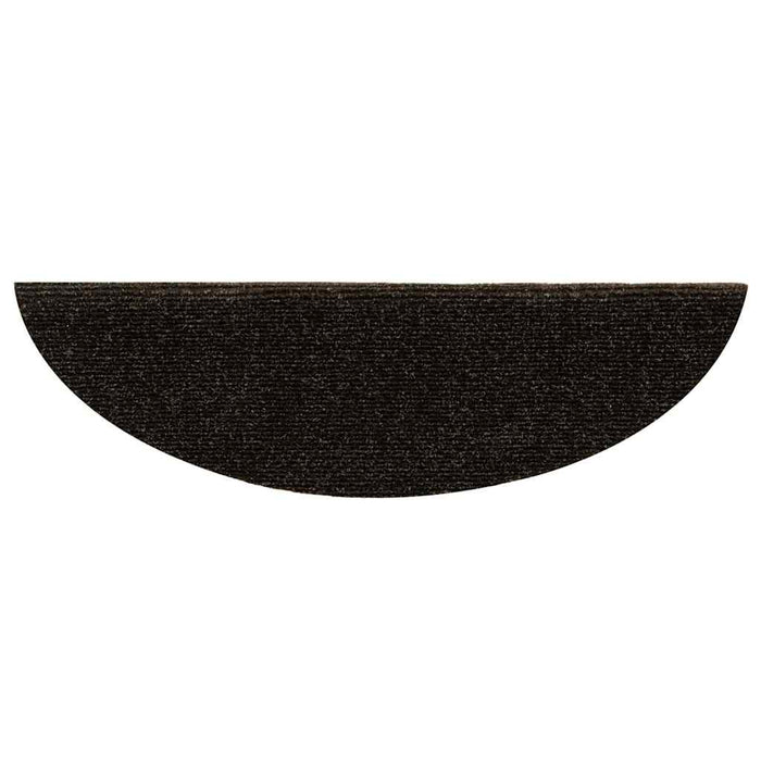 Covorașe autoadezive pentru scări, 10 buc., 56x17x3 cm, maro închis, semirotunde - WALTI WALTI