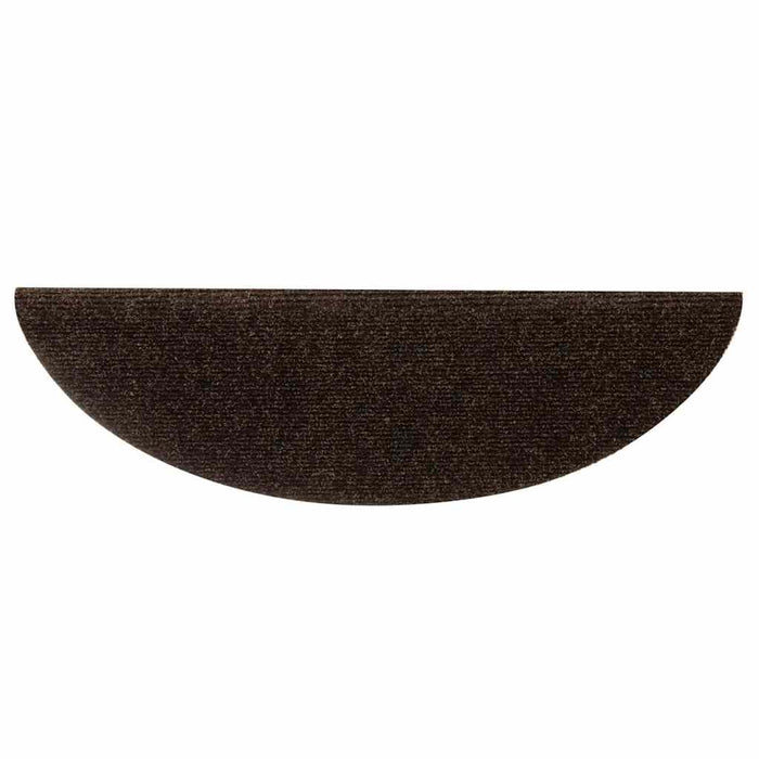 Covorașe pentru scări autoadezive, 5 buc., 56x17x3 cm, maro, semirotunde - WALTI WALTI
