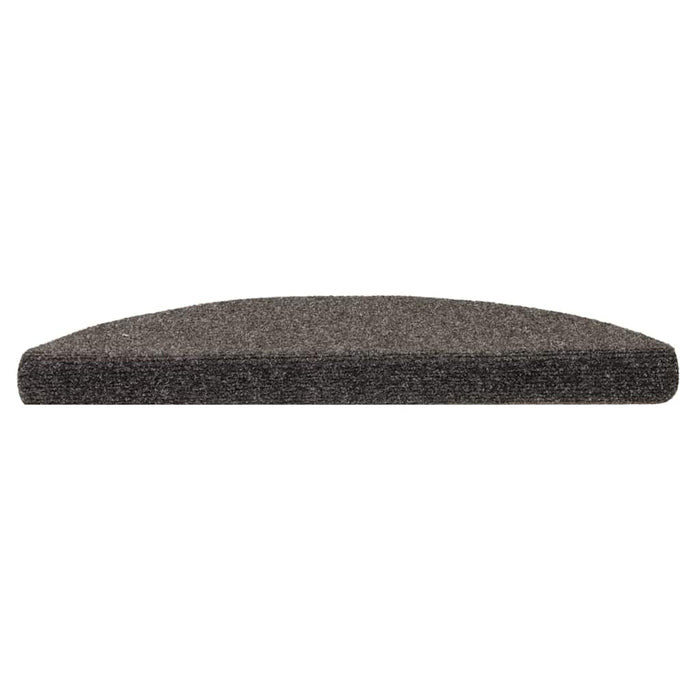 Covorașe pentru scări autoadezive, 10 buc., 56x17x3 cm, antracit, semirotunde WALTI