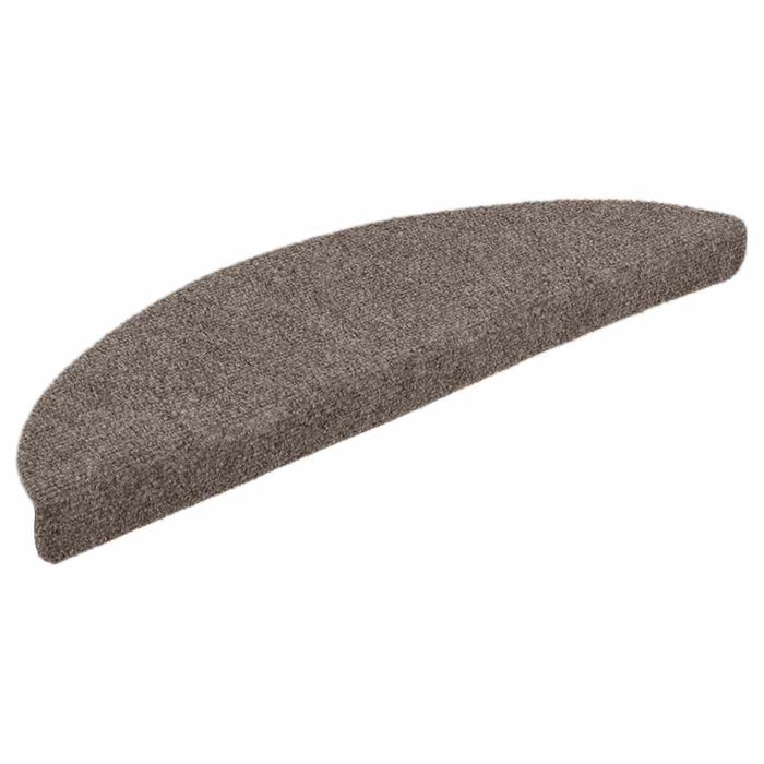 Covorașe autoadezive pentru scări, 10 buc., 56x17x3 cm, bej, semirotunde WALTI