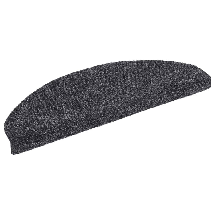 Covorașe pentru scări autoadezive, 5 buc., 65x21x4 cm, gri închis, semirotunde, mari WALTI