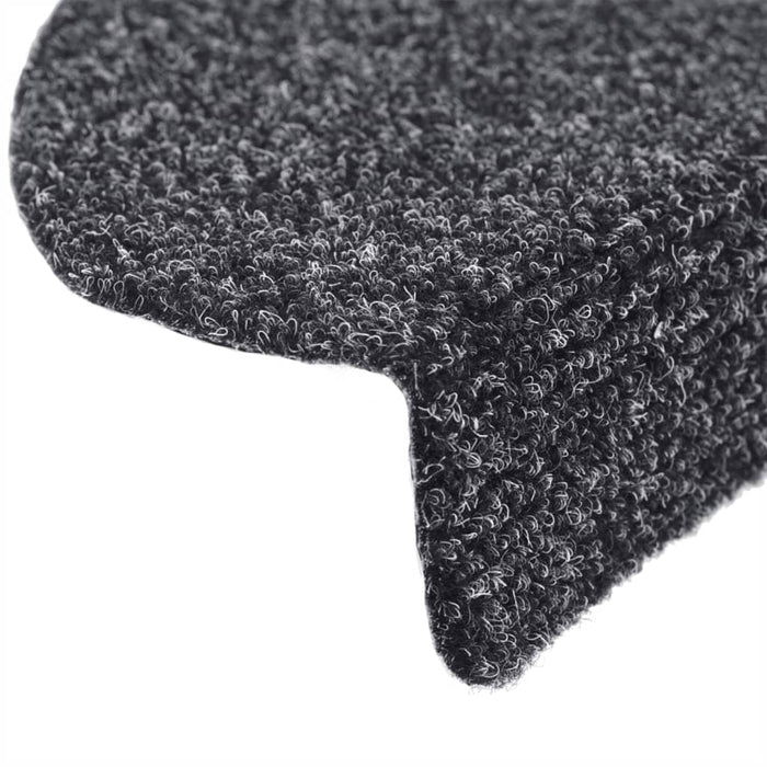 Covorașe pentru scări autoadezive, 5 buc., 65x21x4 cm, gri închis, semirotunde, mari WALTI
