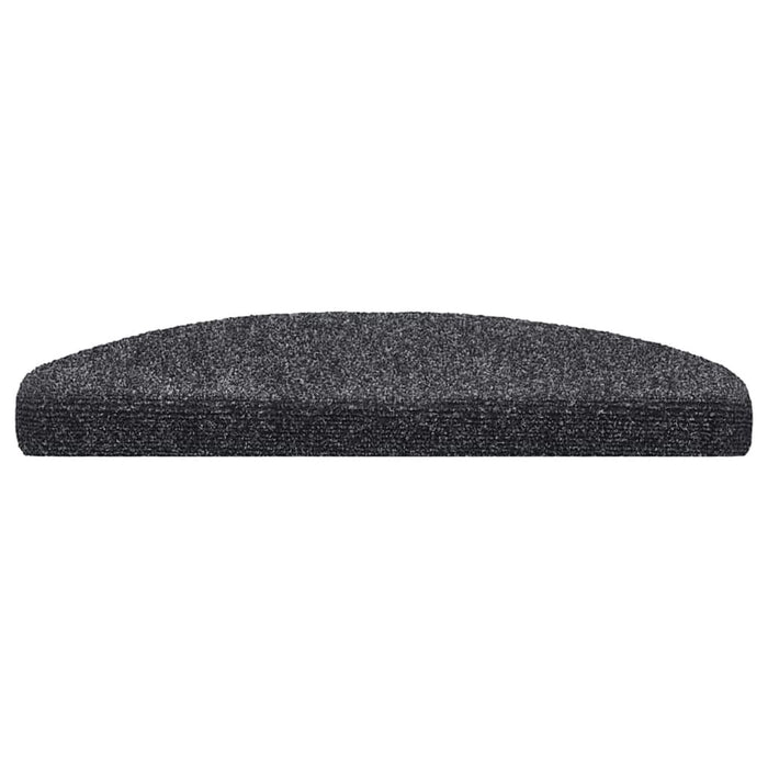 Covorașe autoadezive pentru scări, 10 buc., 65x21x4 cm, gri închis, semirotunde, mari WALTI