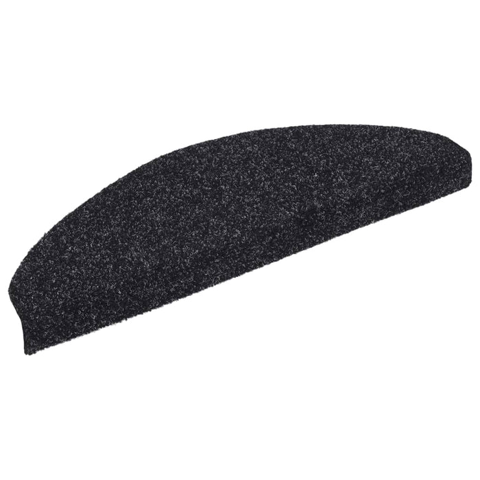 Covorașe autoadezive pentru scări, 5 buc., 65x21x4 cm, negru, semirotunde, mari WALTI