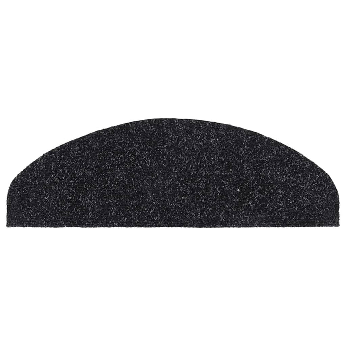 Covorașe autoadezive pentru scări, 5 buc., 65x21x4 cm, negru, semirotunde, mari WALTI