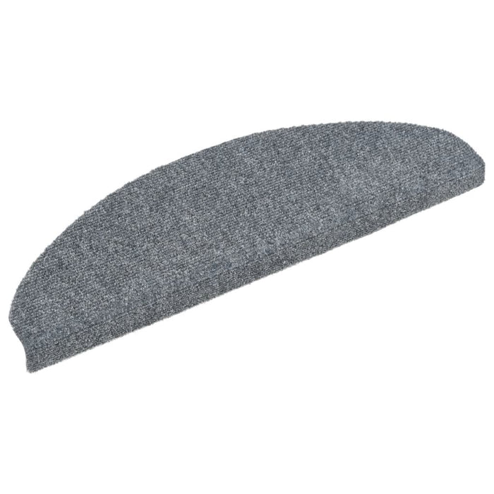 Covorașe autoadezive pentru scări, 10 buc., 65x21x4 cm, gri deschis, semirotunde, mari - WALTI WALTI
