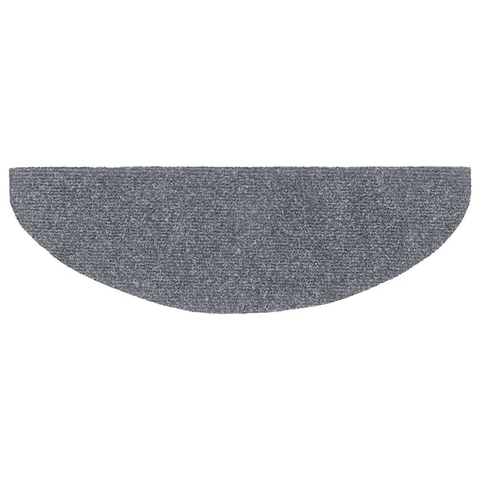 Covorașe autoadezive pentru scări, 10 buc., 65x21x4 cm, gri deschis, semirotunde, mari - WALTI WALTI