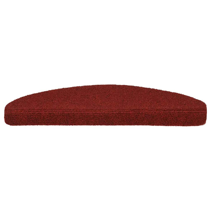 Covorașe pentru scări autoadezive, 5 buc., 65x21x4 cm, roșu bordeaux, semirotunde, mari - WALTI WALTI