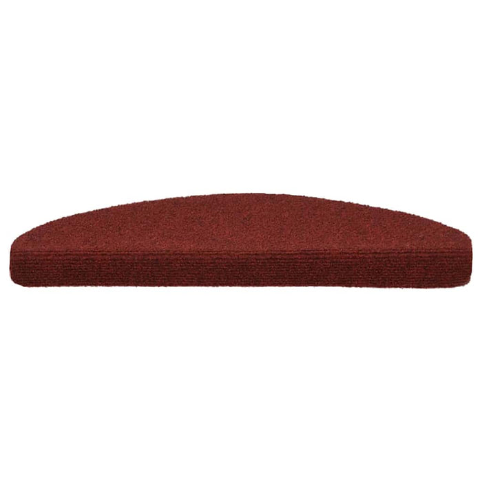Covorașe pentru scări autoadezive, 10 buc., 65x21x4 cm, roșu bordeaux, semirotunde, mari WALTI