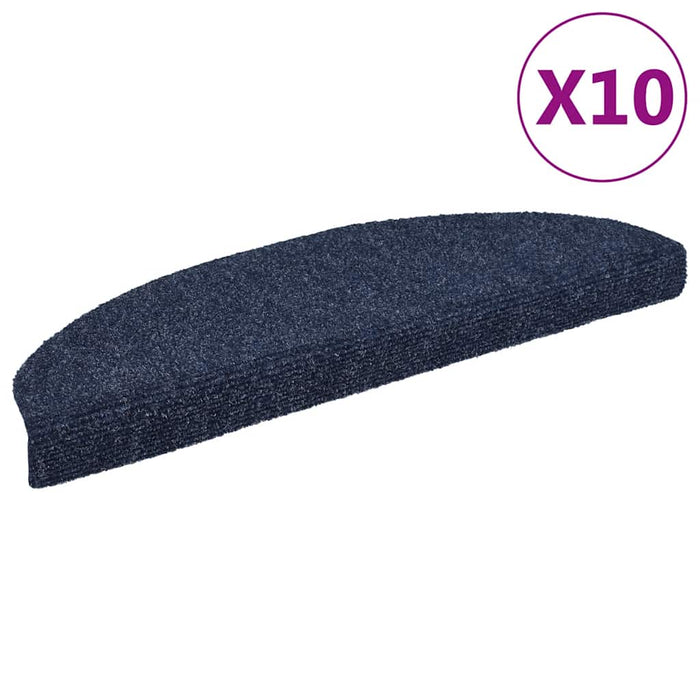 Covorașe autoadezive pentru scări, 10 buc., 65x21x4 cm, albastru, semirotunde, mari - WALTI WALTI