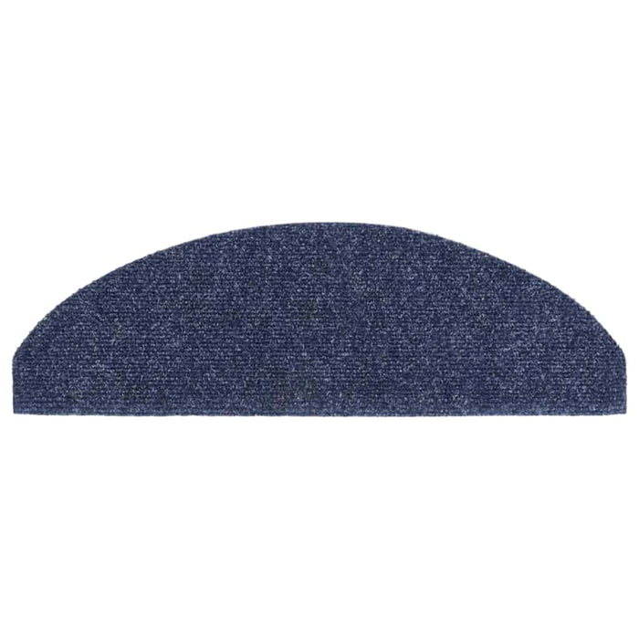 Covorașe autoadezive pentru scări, 10 buc., 65x21x4 cm, albastru, semirotunde, mari - WALTI WALTI
