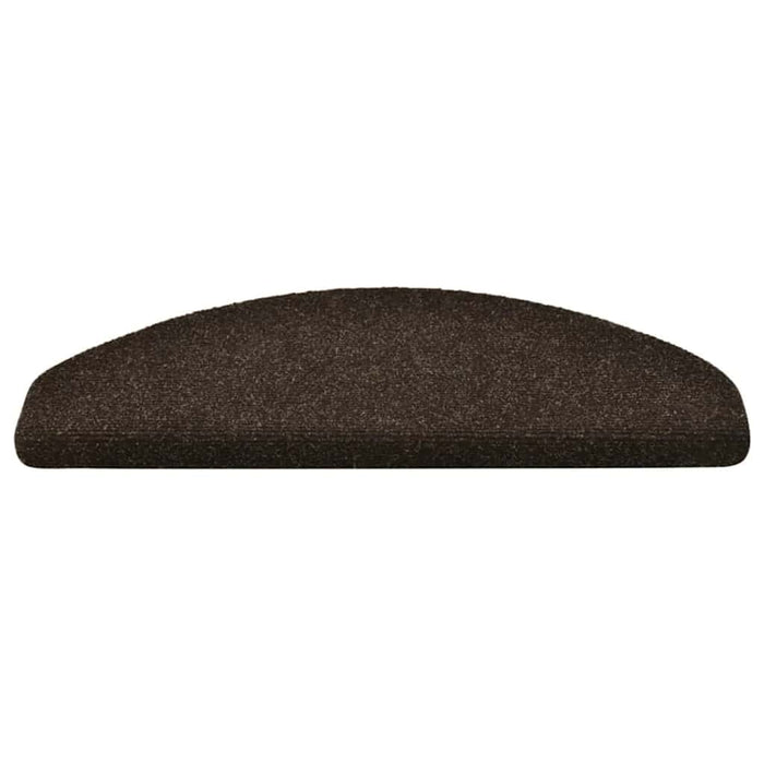 Covorașe pentru scări autoadezive, 5 buc., 65x21x4 cm, maro închis, semirotunde, mari - WALTI WALTI