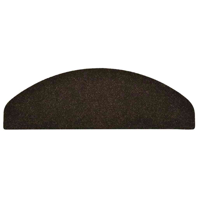 Covorașe pentru scări autoadezive, 5 buc., 65x21x4 cm, maro închis, semirotunde, mari - WALTI WALTI