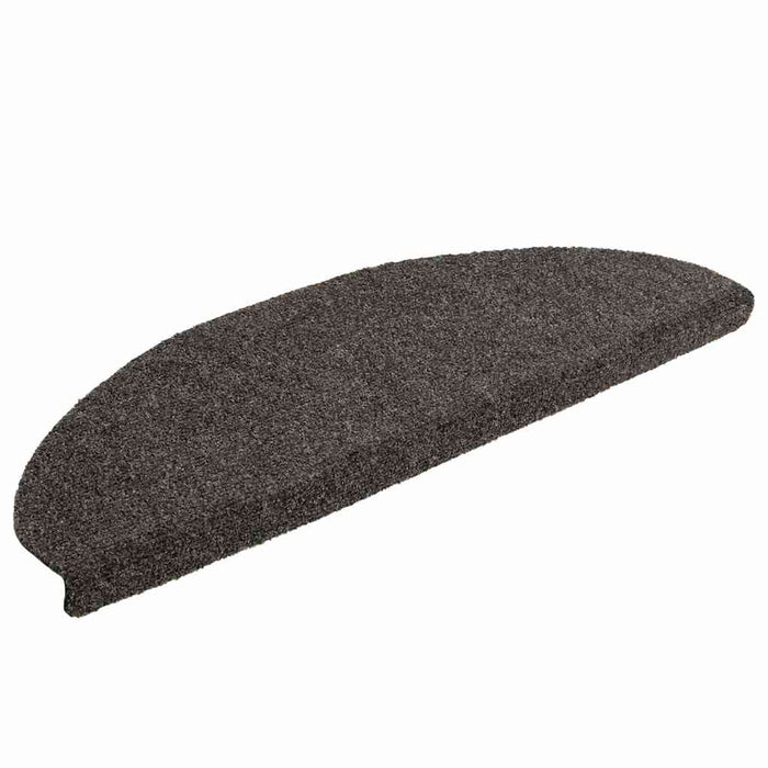Covorașe pentru scări autoadezive, 5 buc., 65x21x4 cm, antracit, semirotunde, mari WALTI