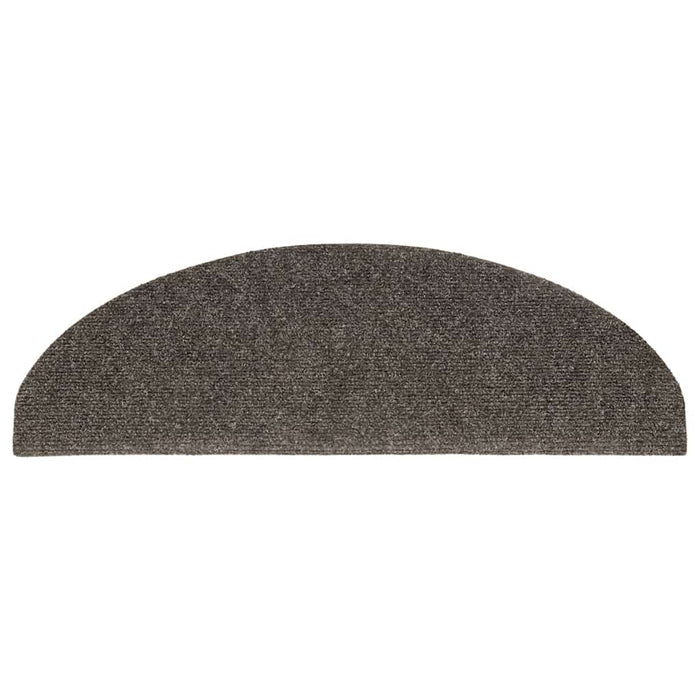 Covorașe pentru scări autoadezive, 5 buc., 65x21x4 cm, antracit, semirotunde, mari WALTI