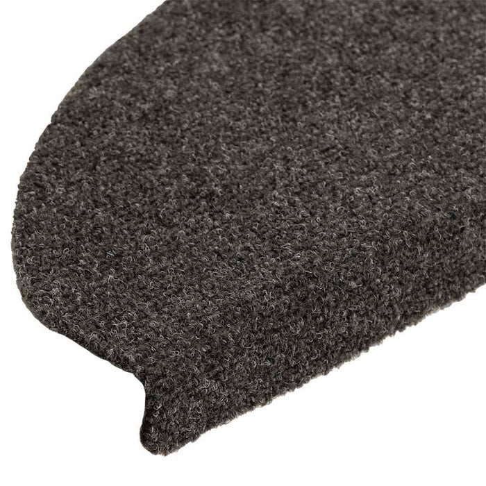 Covorașe pentru scări autoadezive, 5 buc., 65x21x4 cm, antracit, semirotunde, mari WALTI