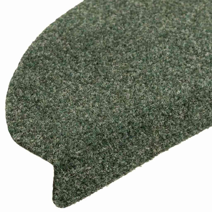 Covorașe autoadezive pentru scări, 5 buc., 65x21x4 cm, verde, semirotunde, mari WALTI