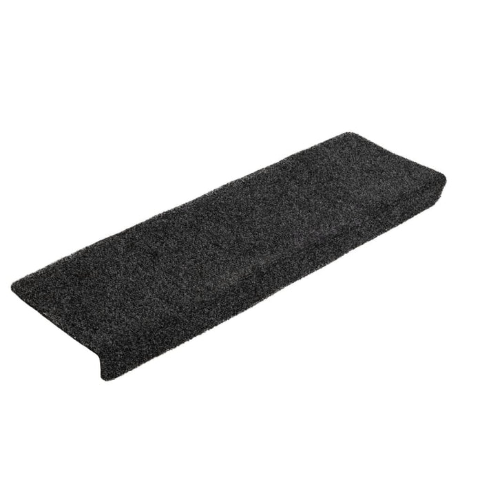 Covorașe scări autoadezive, 5 buc., 65x21x4 cm, gri închis, cu margine dreptunghiulară WALTI