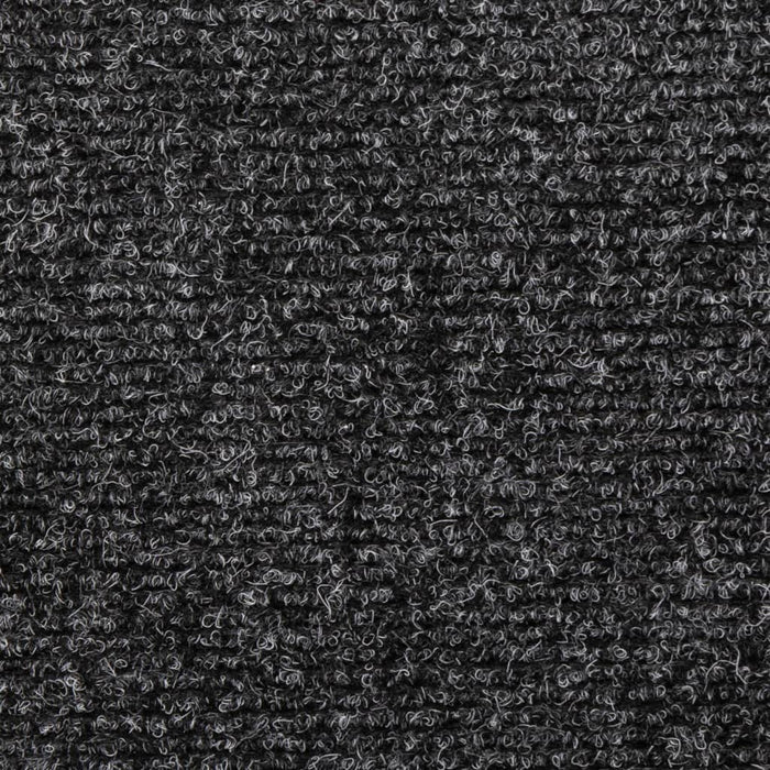 Covorașe scări autoadezive, 5 buc., 65x21x4 cm, gri închis, cu margine dreptunghiulară WALTI