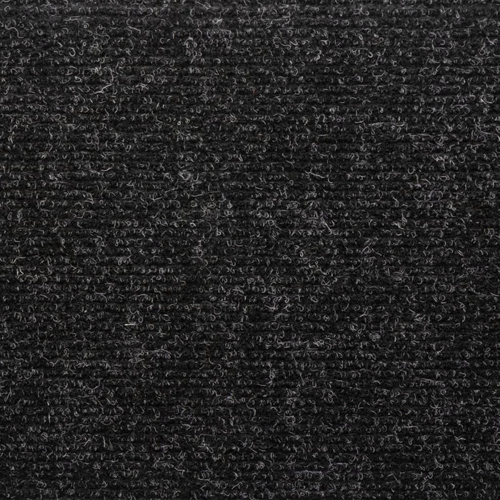 Covorașe scări autoadezive, 5 buc., 65x21x4 cm, margini dreptunghiulare negre WALTI