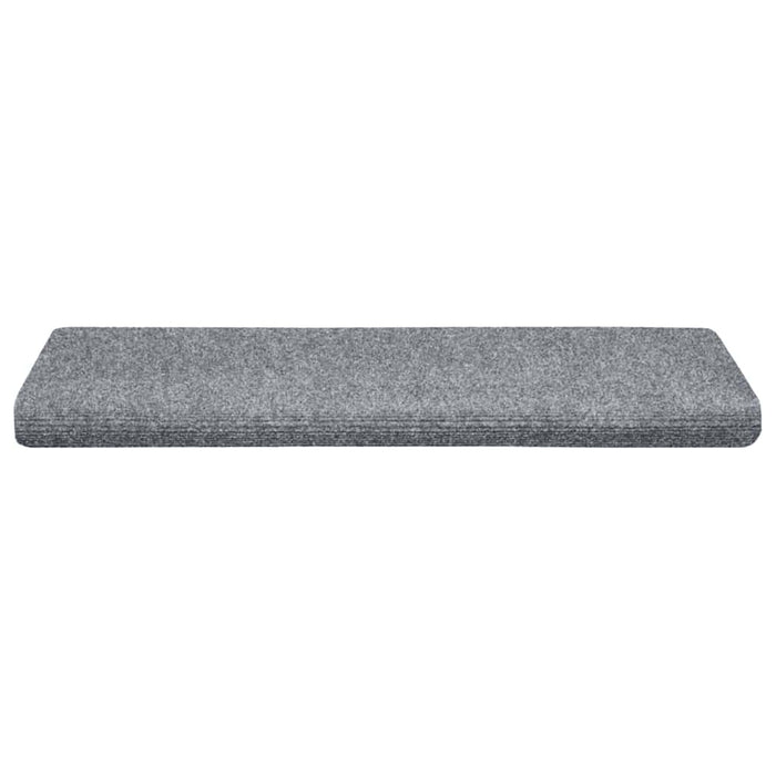Covorașe autoadezive pentru scări, 5 buc., 65x21x4 cm, gri deschis, cu margine dreptunghiulară WALTI