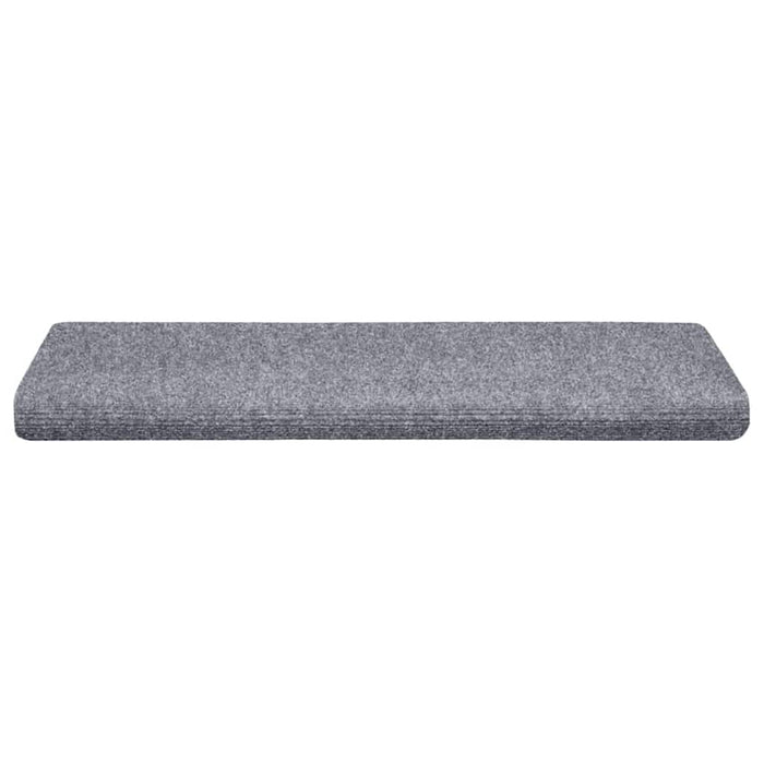 Covorașe autoadezive pentru scări, 10 buc., 65x21x4 cm, gri deschis, cu margini dreptunghiulare WALTI