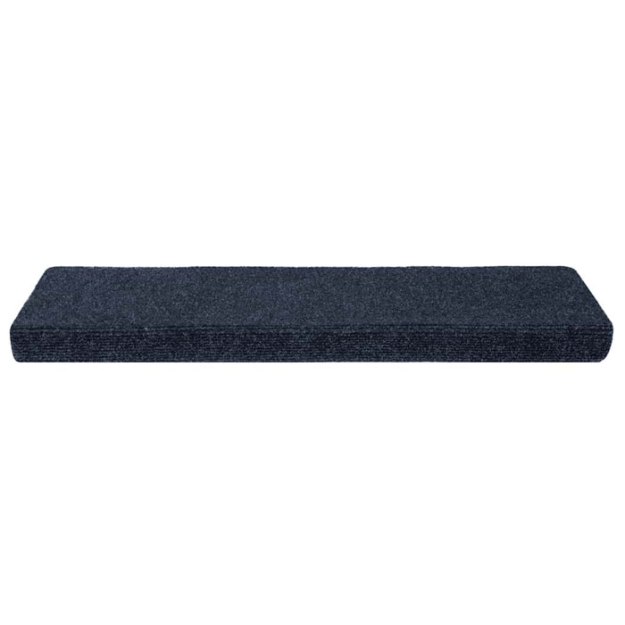 Covorașe autoadezive pentru scări, 10 buc., 65x21x4 cm, antracit, cu margine dreptunghiulară WALTI