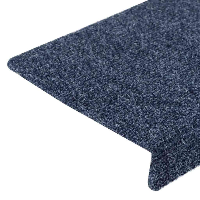 Covorașe autoadezive pentru scări, 10 buc., 65x21x4 cm, antracit, cu margine dreptunghiulară WALTI